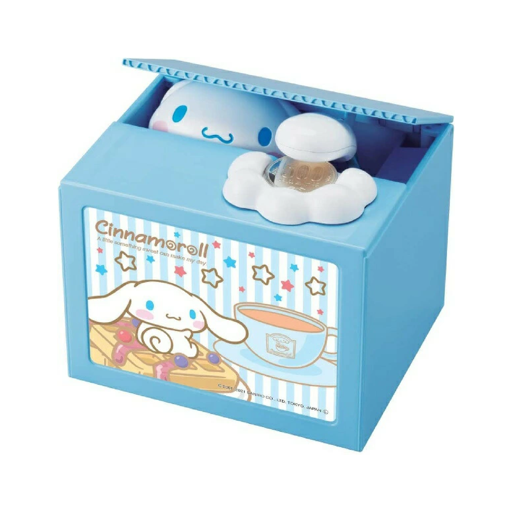 シナモロールBANK サンリオグッズ 動く貯金箱