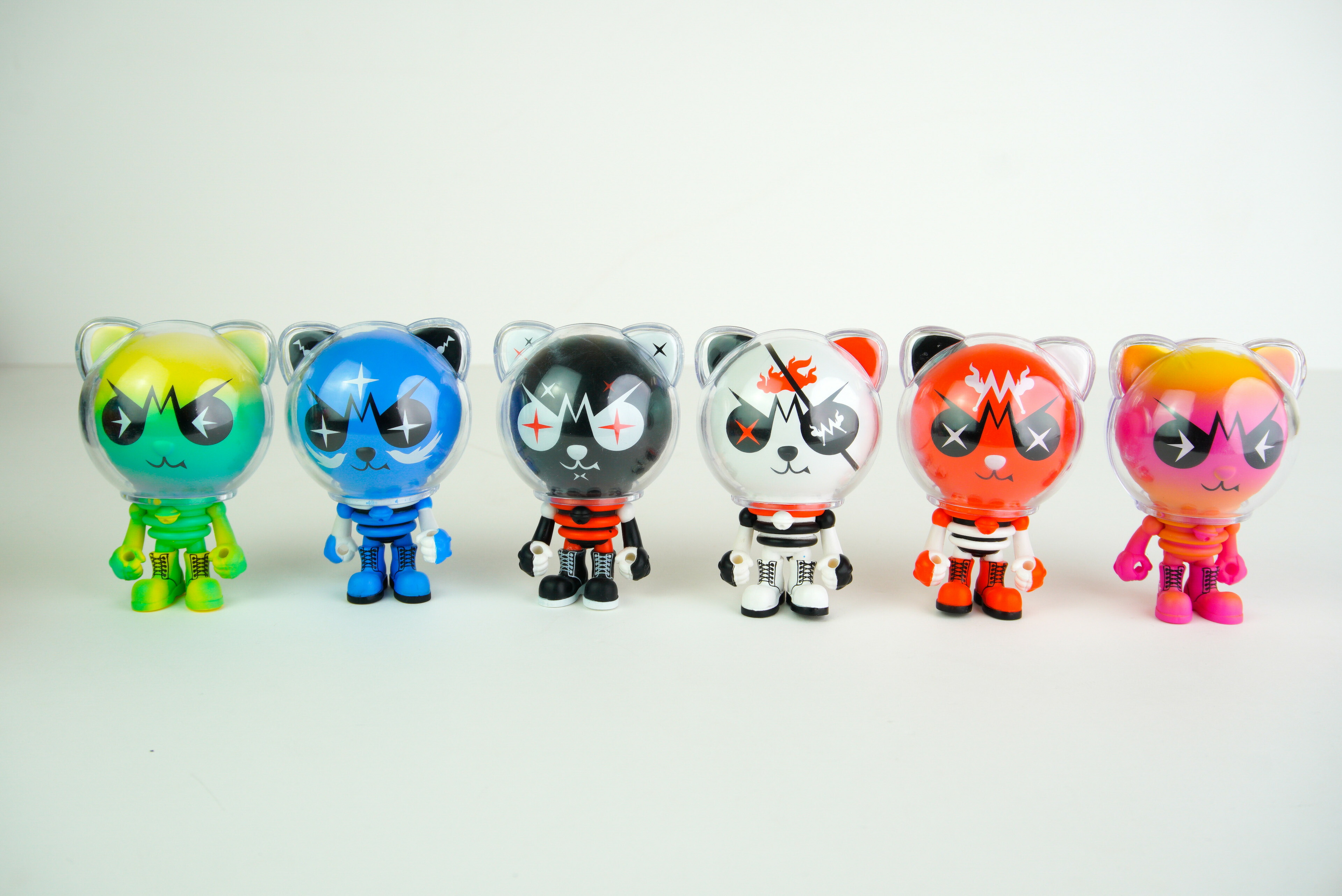 LAMTOYS シャイニングキャット 6体セット カラフルフィギュア インテリア コレクション 大人向けギフト